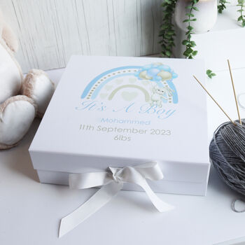 Personalised New Baby Boy Gift Box, 10 of 12