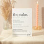 Wedding Cake Sign A5 Sturdy Foamex Sign Modern Serif, thumbnail 1 of 5