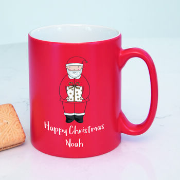 Personalised Red Santa Christmas Mug, 2 of 2