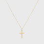 Arundel 9ct Gold Cross Pendant Necklace, thumbnail 3 of 4