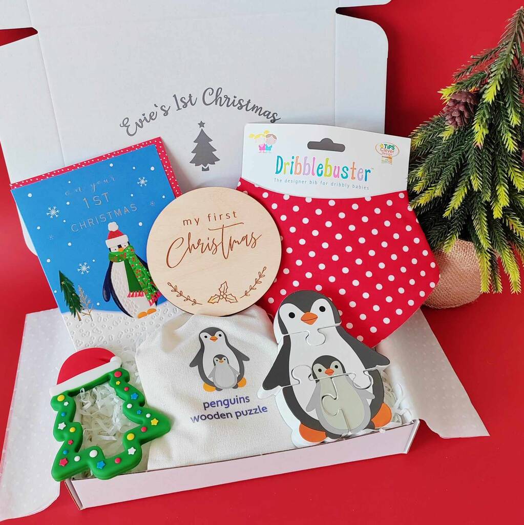 Personalised Baby's First Christmas Gift Set By Beatrice & Barley