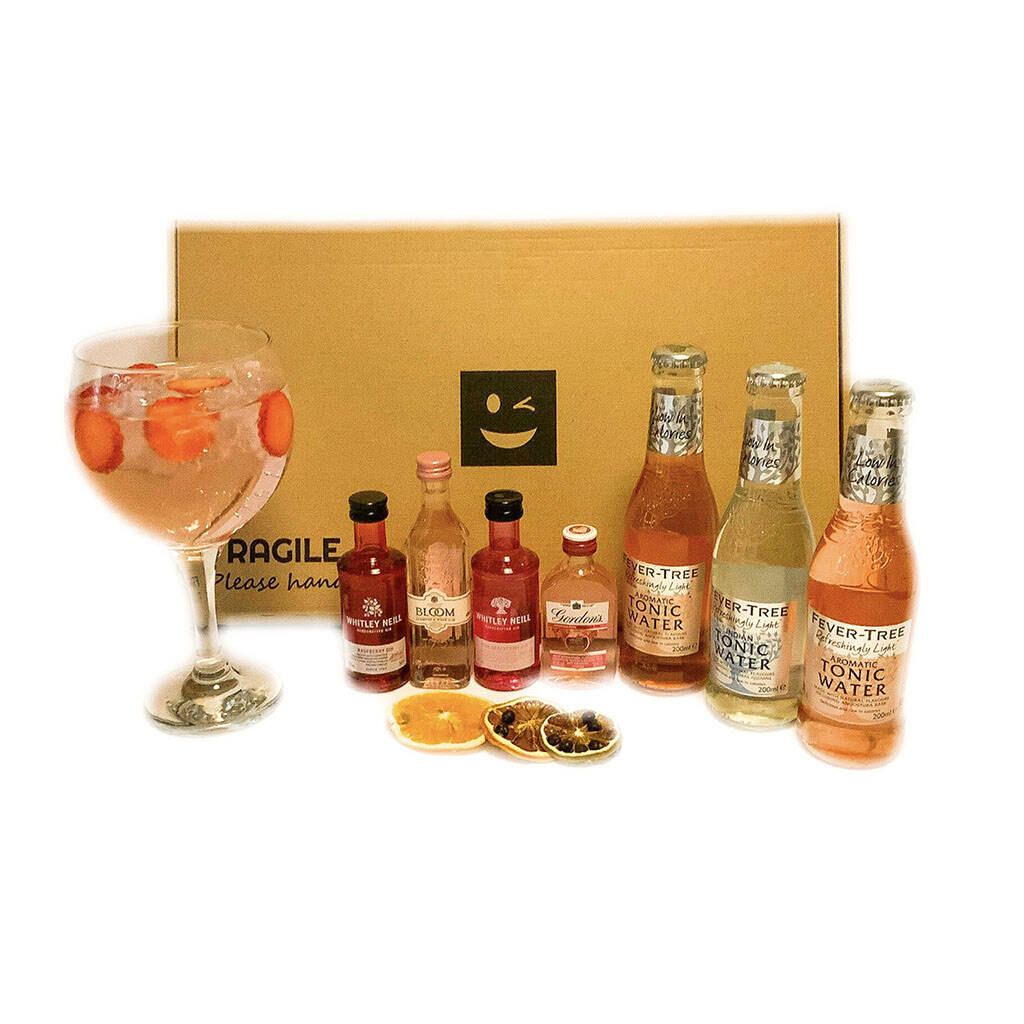 Pink Gin Gift Set By Cheeky Gin Co