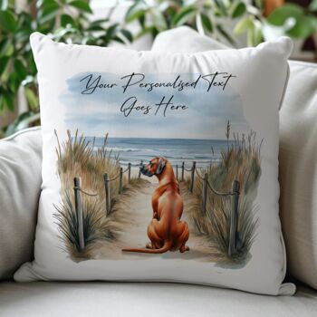Personalised Rhodesian Ridgeback Dog Beach Walk Collection, 4 of 8