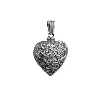 Handmade Silver Heart Memorial Locket, 3 of 9