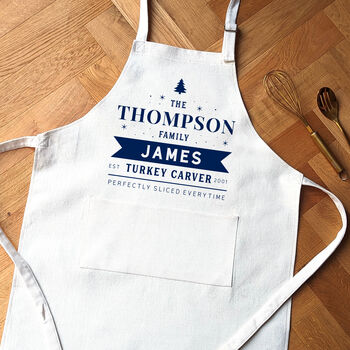 Personalised Family Christmas Aprons Festive Baking And Cooking Gift, 3 of 5