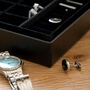 Personalised Men's Stag Black Valet Box, thumbnail 6 of 7