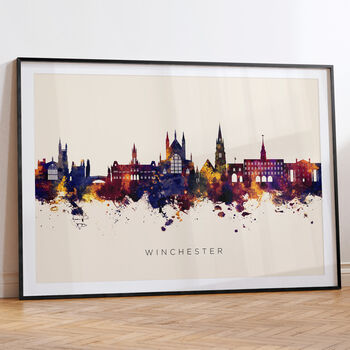 Winchester Skyline Cityscape Art Print, 6 of 12