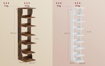 Slim Shoe Storage Rack For Narrow Spaces, 3 of 8