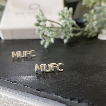 Manchester United Mufc Sterling Silver Earlets, 3 of 5