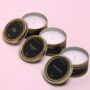 G Decor Set Of Three Black Scented Tin Candles, thumbnail 2 of 5