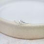 Sterling Silver Mini Flower Charm Ring, thumbnail 2 of 3