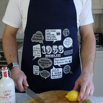 'Events Of 1953' 70th Birthday Gift Apron, 2 of 4