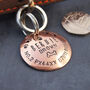 Personalised Copper Pet ID Tag With Bone And Paw Prints, thumbnail 4 of 7