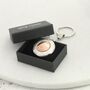 Personalised 80th Birthday Farthing Coin Locket Keyring, thumbnail 7 of 7