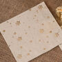 Gold Snowflake Ivory Christmas Paper Napkins Pack Of 20, thumbnail 4 of 4