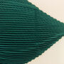 Forest Green Colour Pleated Silky Scarf, thumbnail 2 of 4
