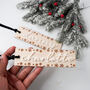 Personalised Wooden Christmas Stocking Name Tag, thumbnail 1 of 6