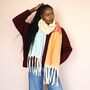 Colour Block Winter Scarf, thumbnail 1 of 4