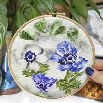 Floral Embroidery Stitch Craft Kit Gift, 2 of 4