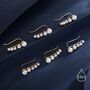 Pearl Crawler Earrings In Sterling Silver, thumbnail 4 of 12