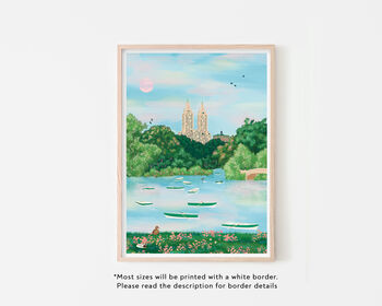 Central Park In New York City Art Print, 2 of 4