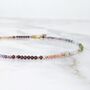 Chakra Energy Balance Gemstone And Gold Bead Necklace, thumbnail 3 of 10