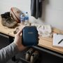 Engraved Silver Hip Flask With Vintage Leather Sleeve, thumbnail 2 of 4