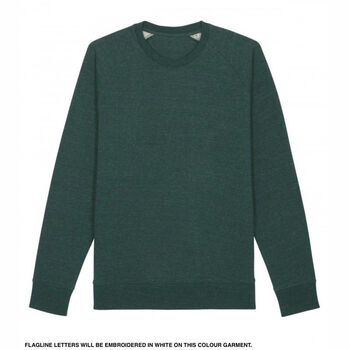 Custom Flag Organic Cotton Men’s Sweatshirt, 6 of 10