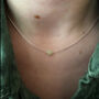 Light Green Jade Star Silver Or Gold Necklace, thumbnail 1 of 5
