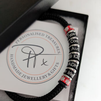 Personalised Medical Alert Bracelet, 4 of 6