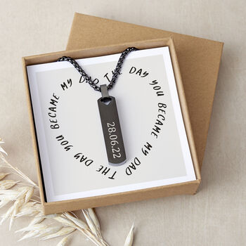 Special Date Personalised Pendant For Dad, 3 of 10