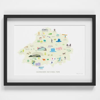 Map Of Cairngorms National Park Art Print, 2 of 3