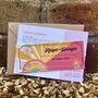 Fun Colourful Retro Ticket Wedding Invitation, thumbnail 2 of 7