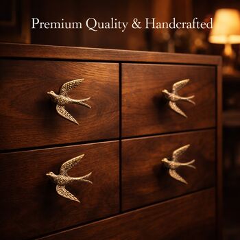 Soaring Eagle Brass Cabinet Knob, 7 of 9