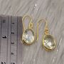 Green Amethyst Silver Earrings, thumbnail 5 of 9