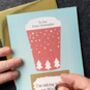 Personalised Large Christmas Coffee Cup Scratchcard, thumbnail 3 of 3