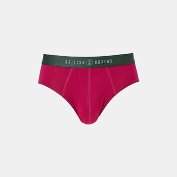 Men's 'Forest Berry' Four Pack Bamboo Briefs, 2 of 5