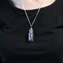 Amethyst Bottle Silver Plated Necklace, thumbnail 1 of 7