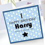 Boys 1st Birthday Star Card, thumbnail 1 of 1