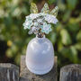 Grey Glitter Glass Flowers With Grey Ceramic Vase, thumbnail 2 of 10