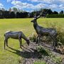 Recycled Metal Stag And Doe Sculpture, thumbnail 3 of 4