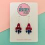 Glitter Rocket Earrings *More Colours Available*, thumbnail 2 of 3