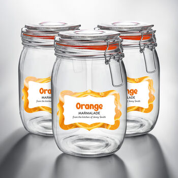 Glass Storage Jars With Vibrant Personalised Labels, 4 of 6