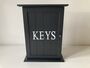 Black Wooden Key Box Cabinet Wall Mounted Freestanding, thumbnail 2 of 11