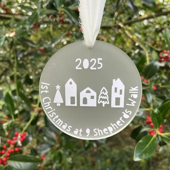 Personalised First Christmas At New Home Christmas Decoration, 3 of 4