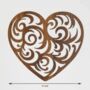 Wooden Tea Coaster With Stand Heart Shape, thumbnail 3 of 3