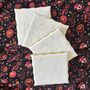 Marble Set Of Four Coasters Square Gold Outlines, thumbnail 1 of 12