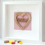 Daddy Dad Personalised Father's Day Oak Heart, thumbnail 2 of 5
