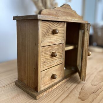 Vintage Wooden Trinket Cabinet, 5 of 6