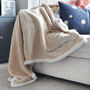 Personalised Paternity Daddy And Me Neutral Blanket, thumbnail 1 of 10